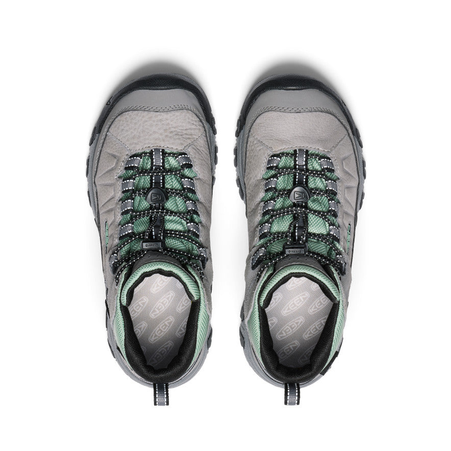 Big Kids' Targhee IV Waterproof Hiking Boot Alloy/Granite Green - Image 4