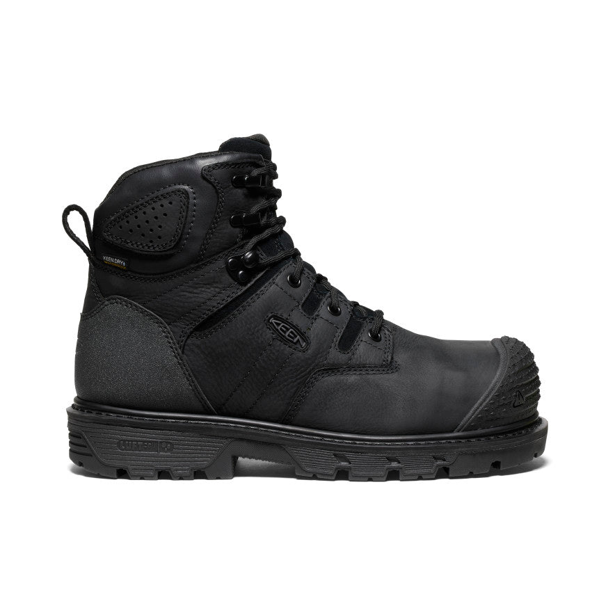 Men's Camden 6" Waterproof Boot (Carbon Toe) Black/Black