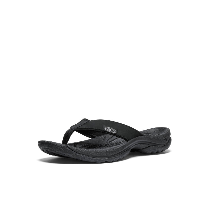 Women's Kona Leather Flip-Flop Black/Vapor - Image 3