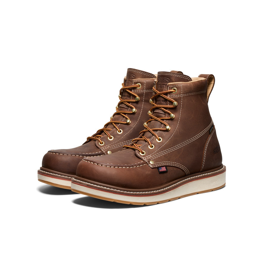 Men's Liberty 6" Waterproof Boot (Carbon Toe) Chestnut/Gum - Image 2