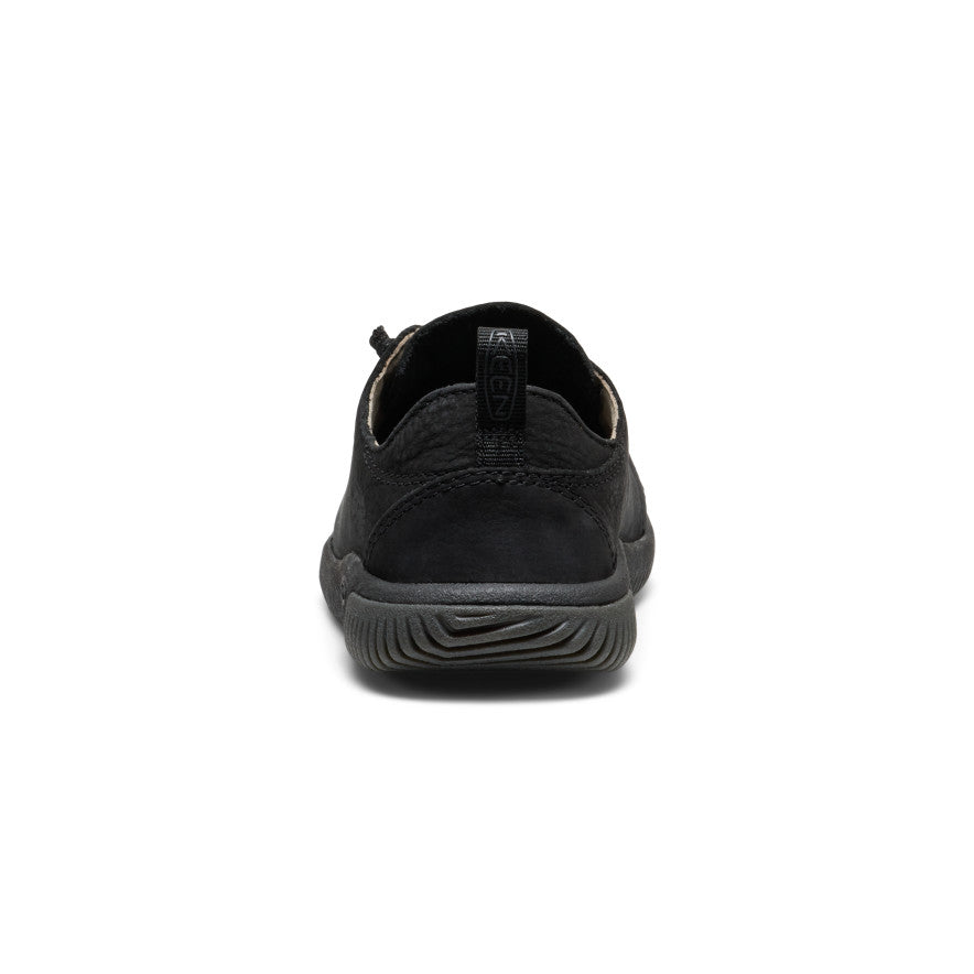 Big Kids' KNX Leather Sneaker Triple Black - Image 5