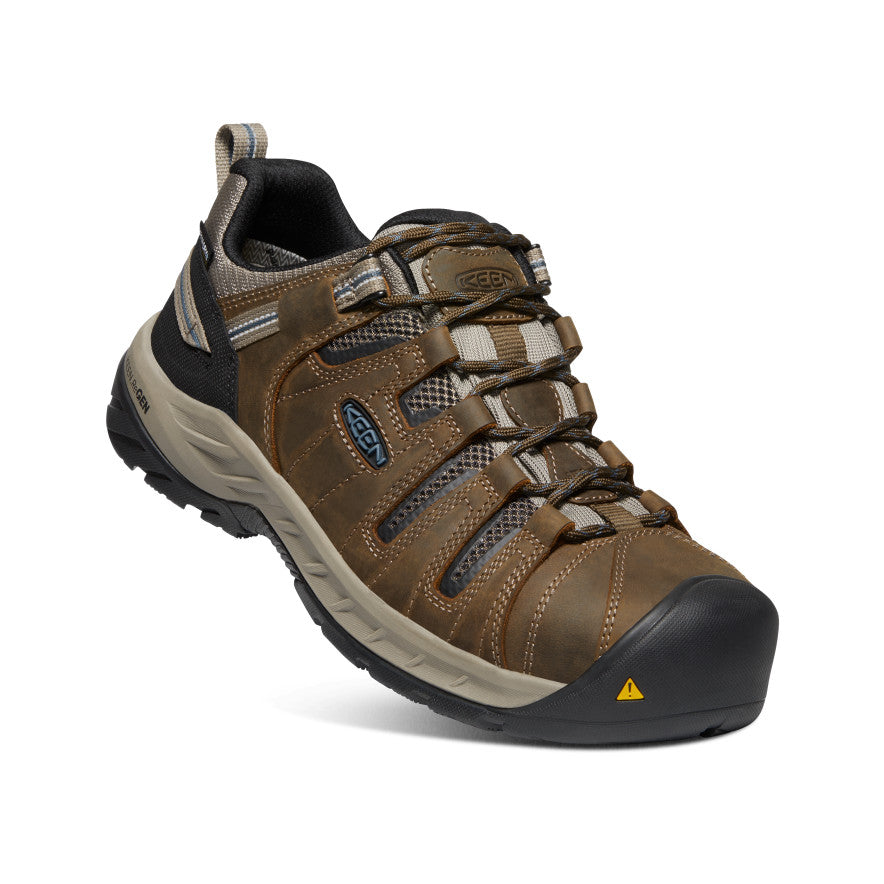 Men's Flint II Waterproof (Steel Toe) Cascade Brown/Orion Blue - Image 3