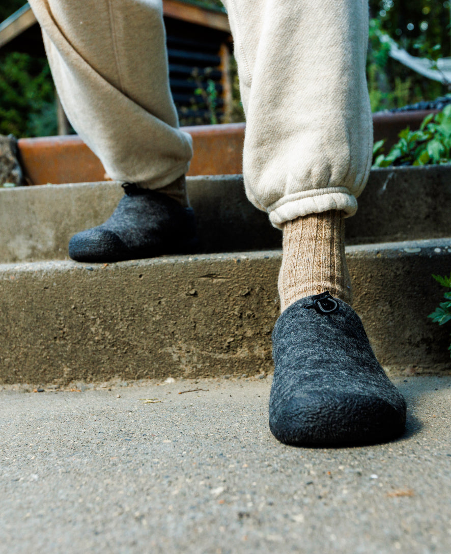 Men's Howser III Slide Charcoal Grey Felt/Black - Image 7