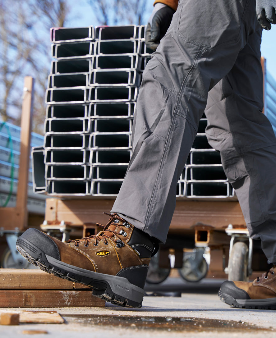 Men's Evanston 6" Waterproof Boot (Carbon Toe) Bison/Black - Image 9