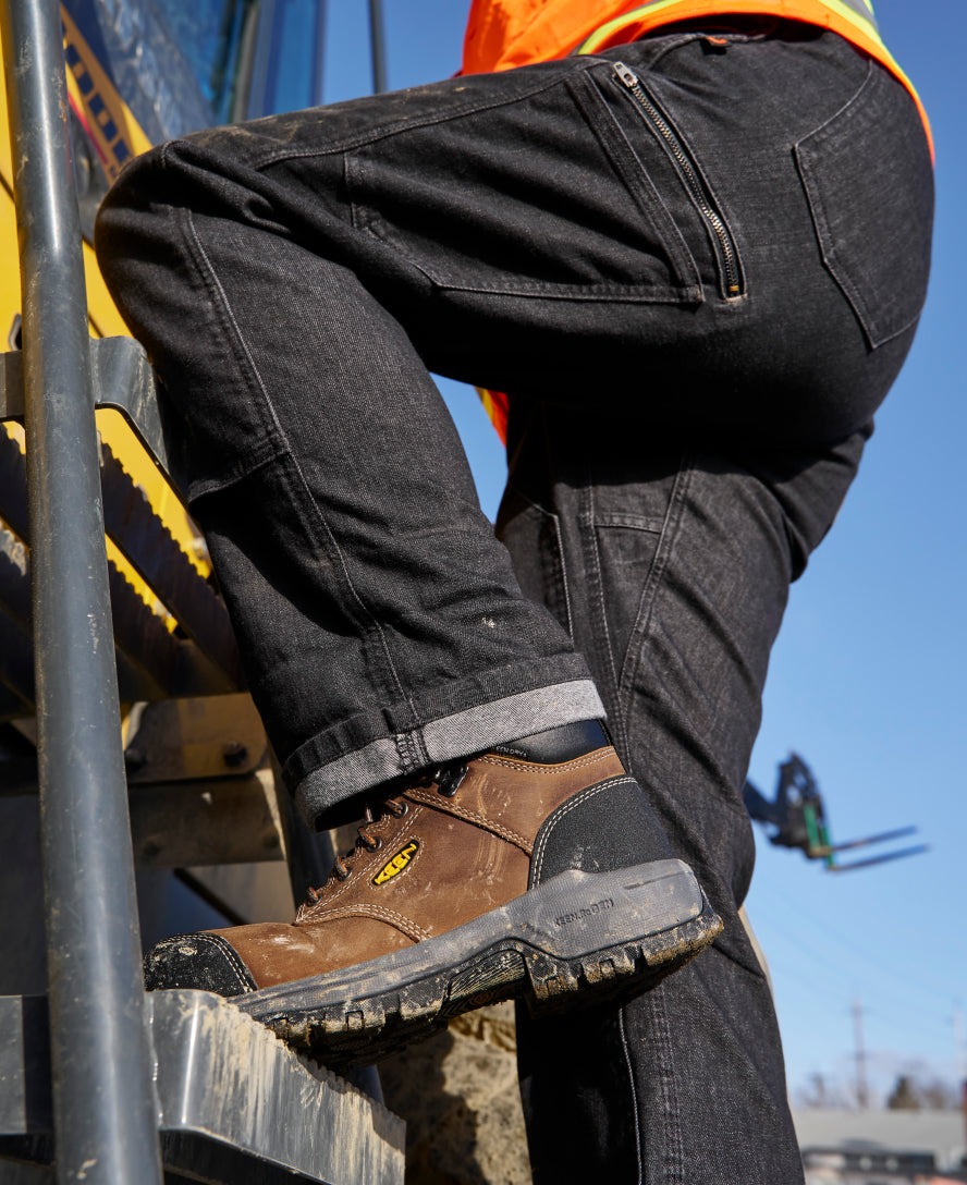 Women's Evanston 6" Waterproof Boot (Carbon Toe) Bison/Black - Image 9