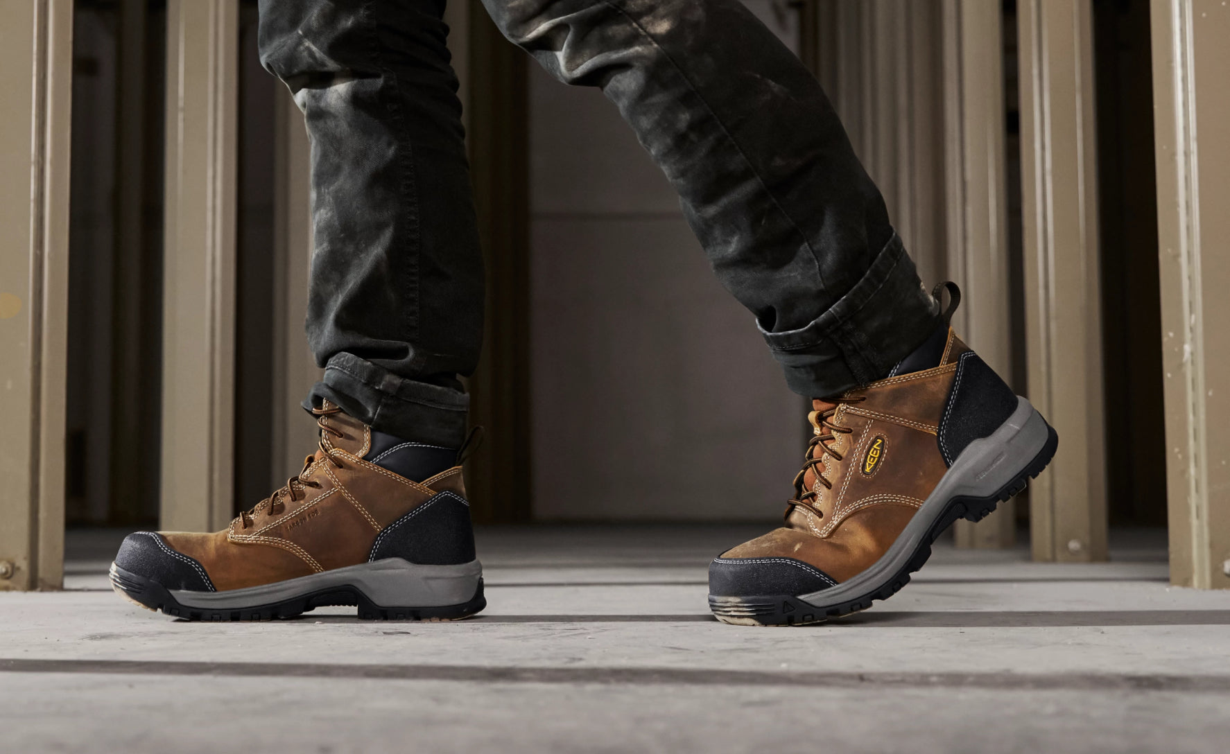 Men's Evanston 6" ESD Boot (Carbon Toe) Bison/Black - Image 7