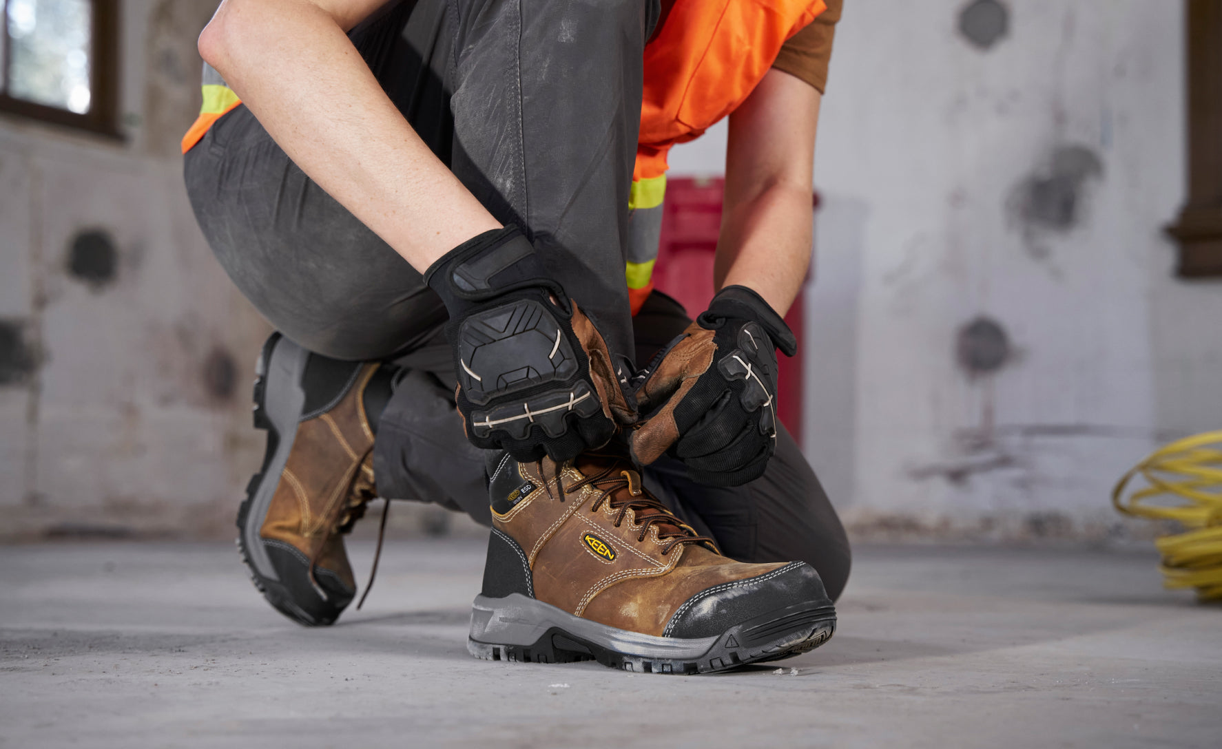 Women's Evanston 6" ESD Boot (Carbon Toe) Bison/Black - Image 7