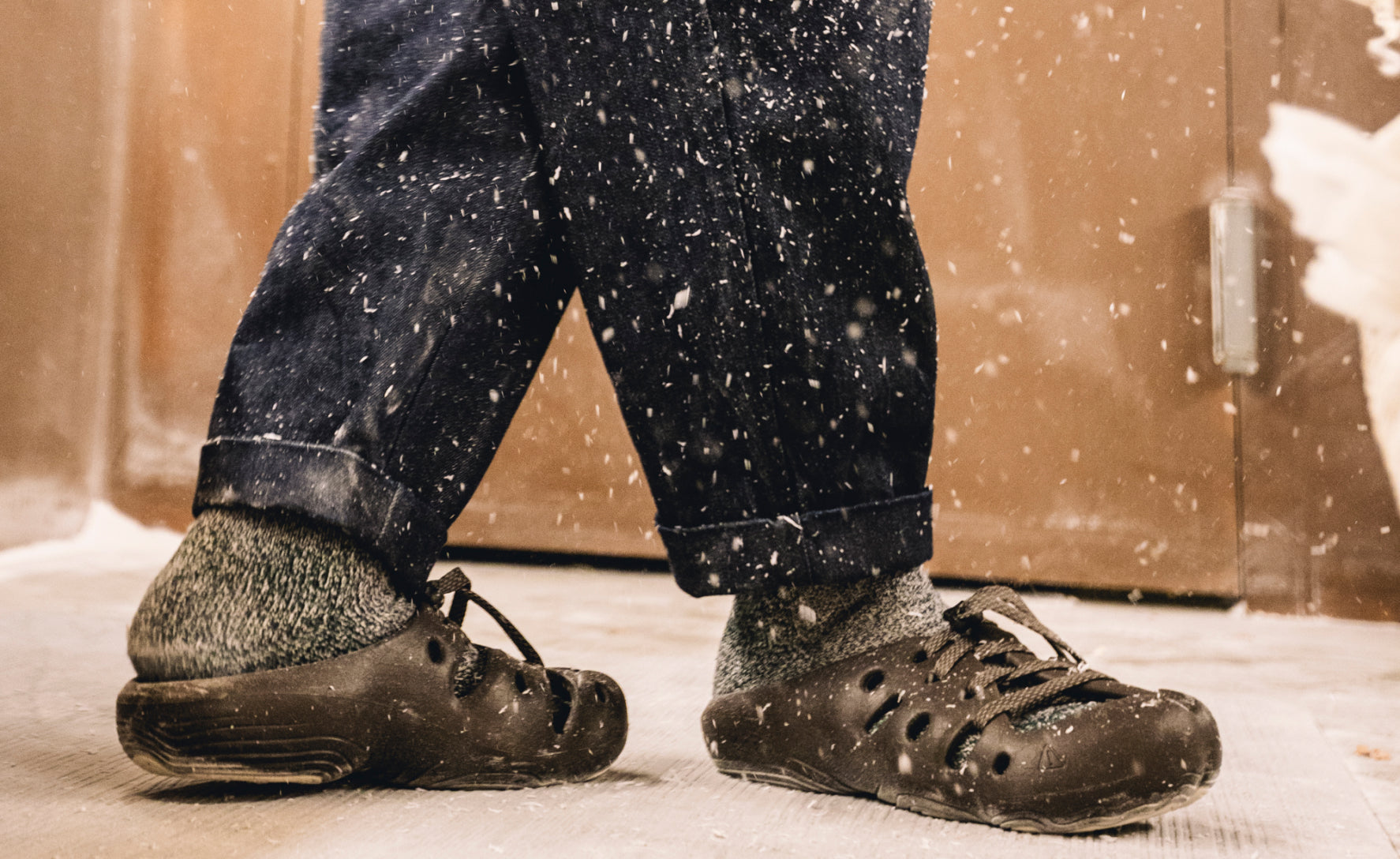 All Gender Yogeez Clog x Pilgrim Surf + Supply Chocolate Brown/Whisper White - Image 8