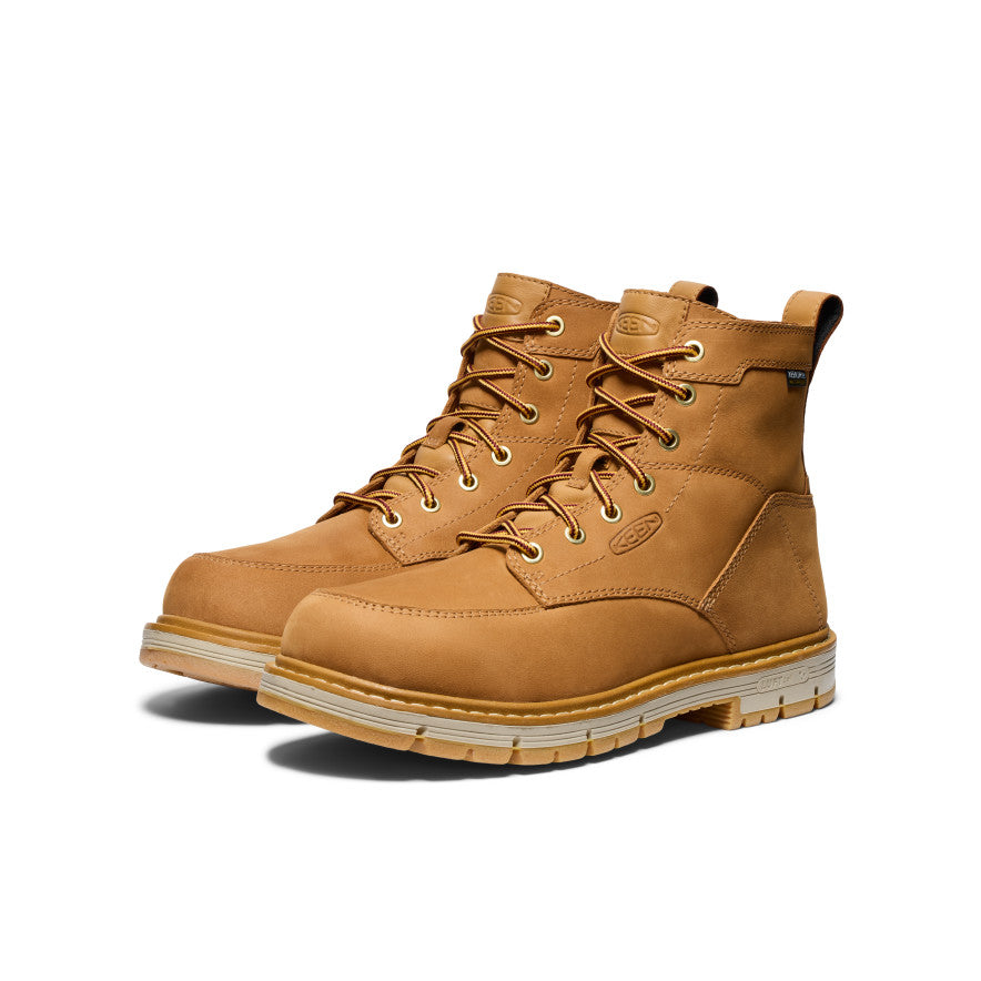 Men's San Jose 6" Waterproof 90° Heel Boot (Soft Toe) Bistre/Gum - Image 2
