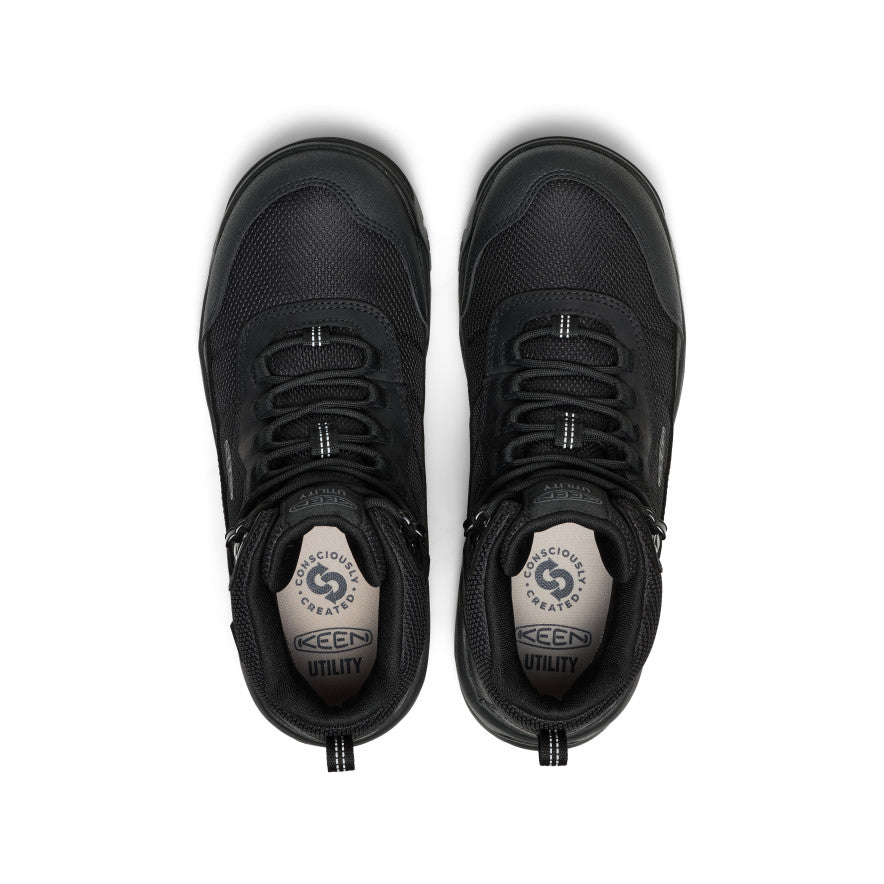 Men's Skokie Waterproof Work Boot (Soft Toe) Black/Black - Image 4