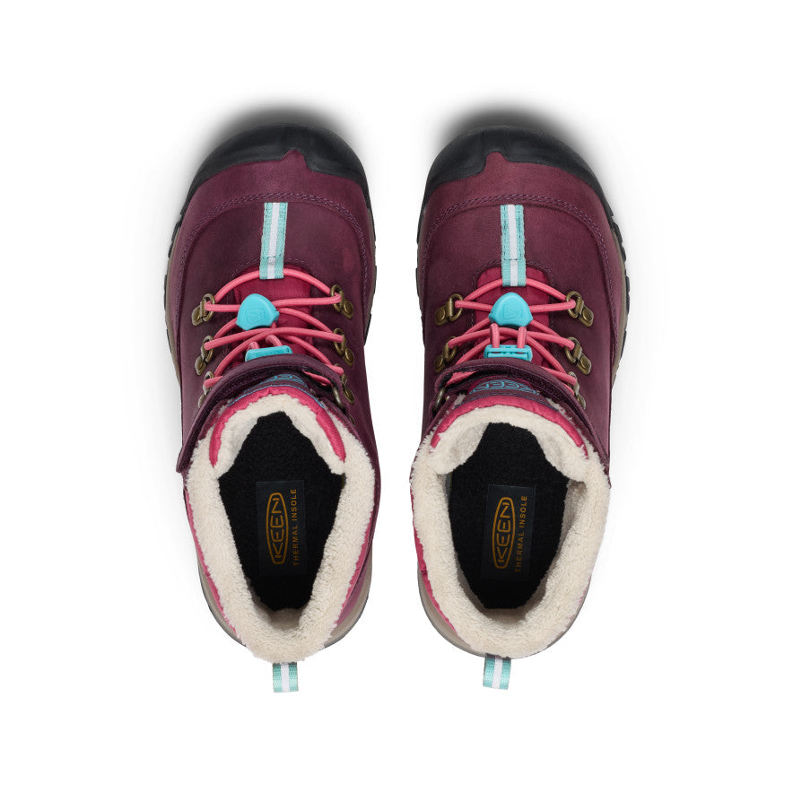 Big Kids' Kanibou Waterproof Winter Boot Fig/Pink Lemonade - Image 4