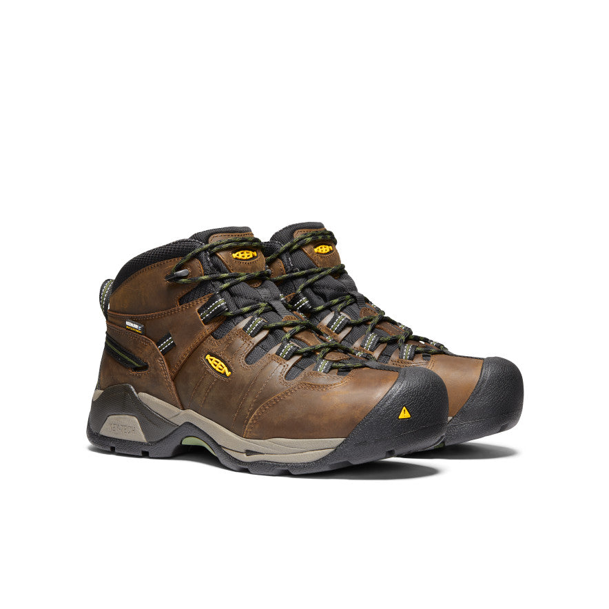 Men's Detroit XT Waterproof Boot (Steel Toe) Cascade Brown/Bronze Green - Image 2