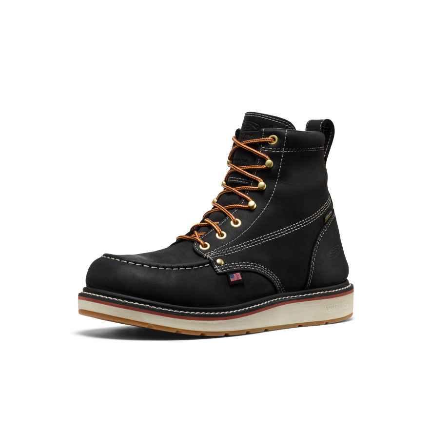 Men's Liberty 6" Waterproof Boot (Carbon Toe) Black/Gum - Image 3