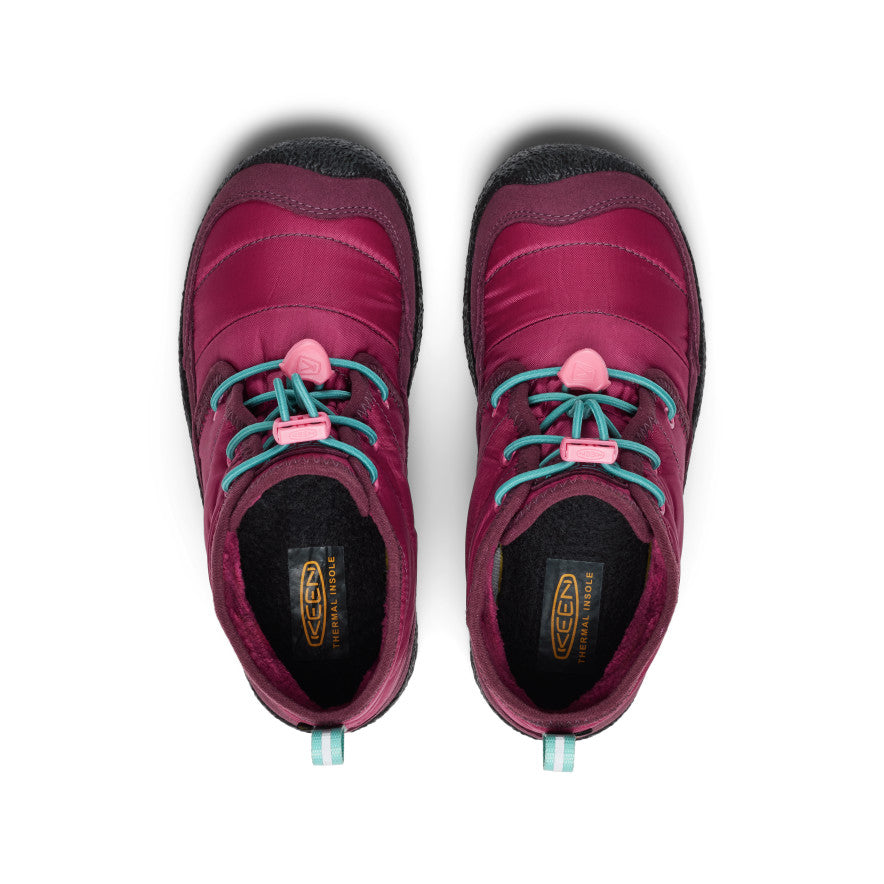 Big Kids' Howser II Waterproof Chukka Beaujolais/Pool Blue - Image 4