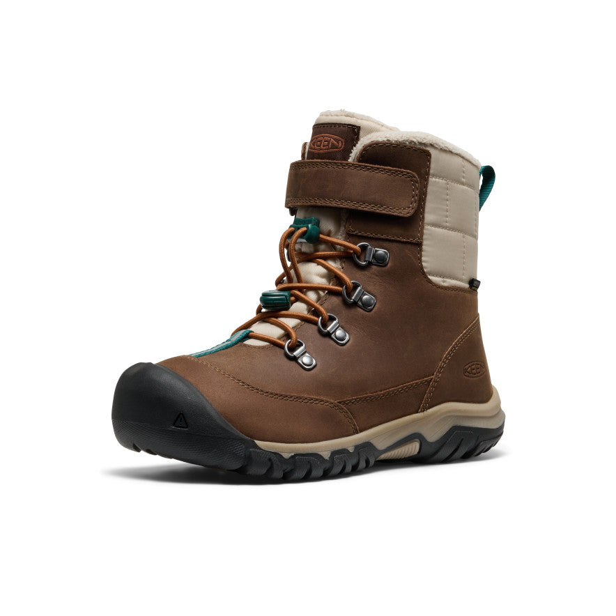 Big Kids' Kanibou Waterproof Winter Boot Dark Earth/Roasted Pecan - Image 3