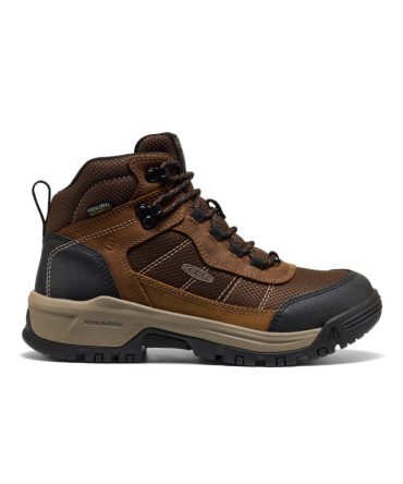 Women's Skokie Waterproof Work Boot (Soft Toe) Bison/Black