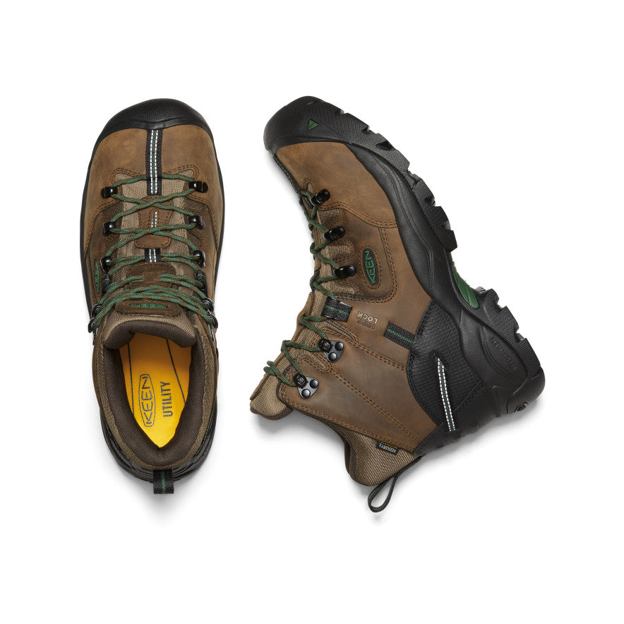 Men's Pittsburgh Energy 6" Waterproof Boot (Carbon Toe) Cascade Brown/Greener Pastures - Image 4