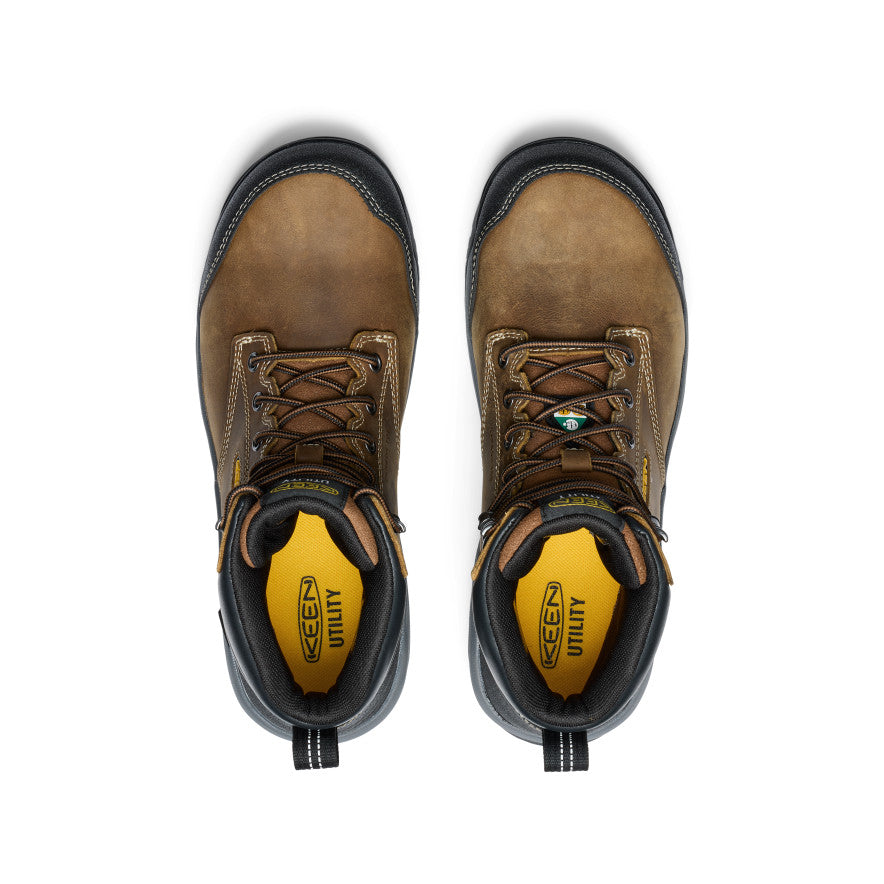 Men's CSA Evanston 6" Waterproof Boot (Carbon Toe) Bison/Black - Image 4