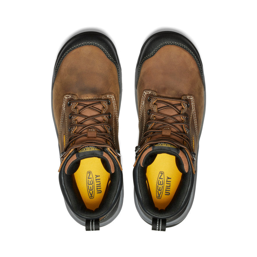 Men's Evanston 6" Waterproof Boot (Carbon Toe) Bison/Black - Image 4