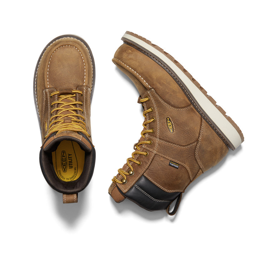 Men's Cincinnati 8" Waterproof Boot (Carbon Toe) Belgian/Sandshell - Image 4