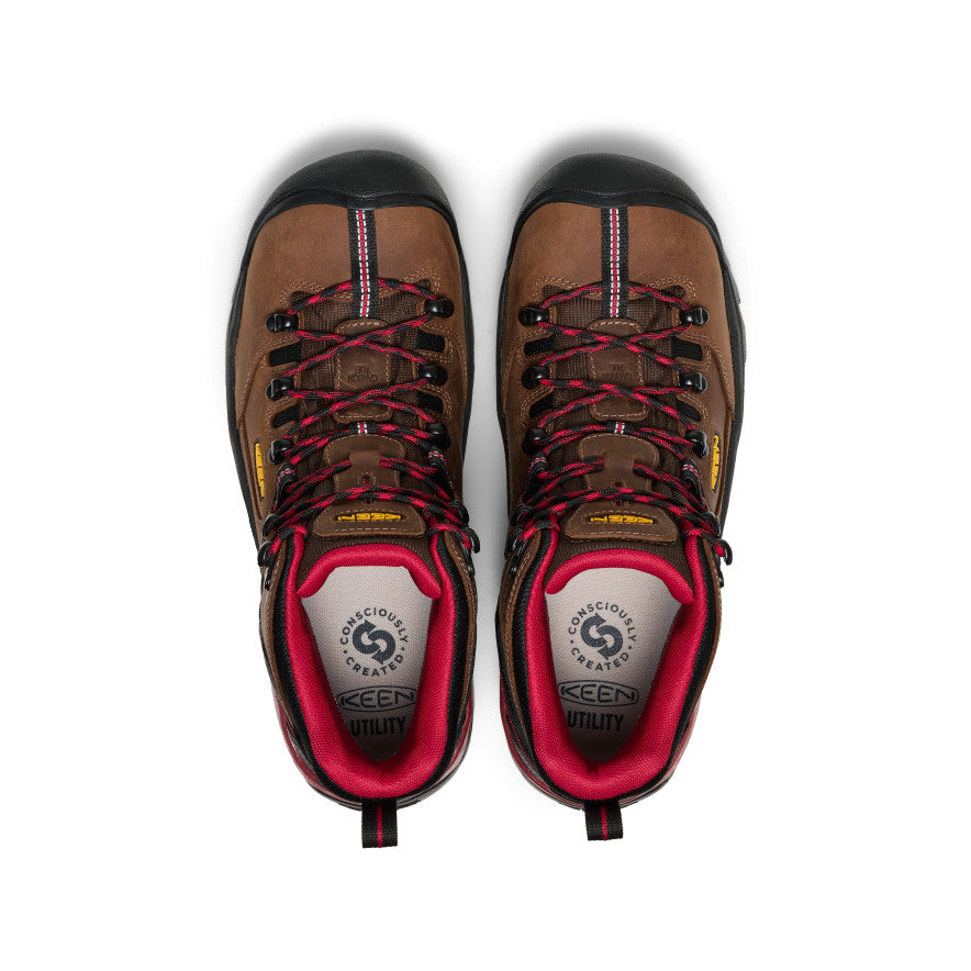 Men's Pittsburgh Energy 6" Waterproof Boot (Carbon Toe) Bison/Black - Image 4