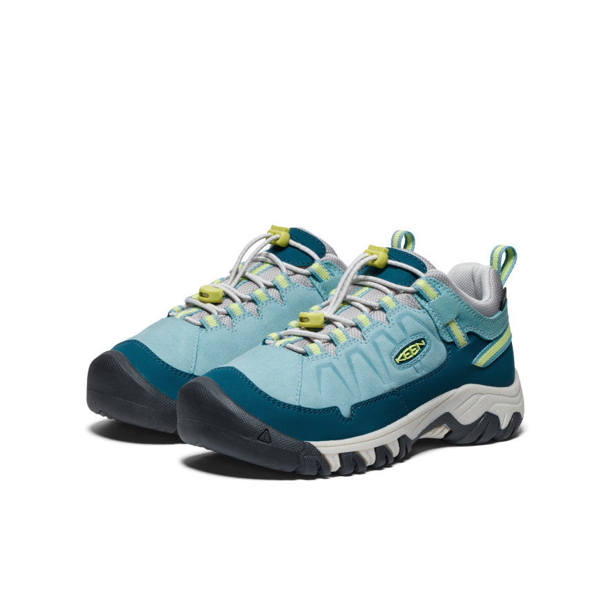 Big Kids' Targhee IV Waterproof Hiking Shoe Reef Waters/Daiquiri Green - Image 2
