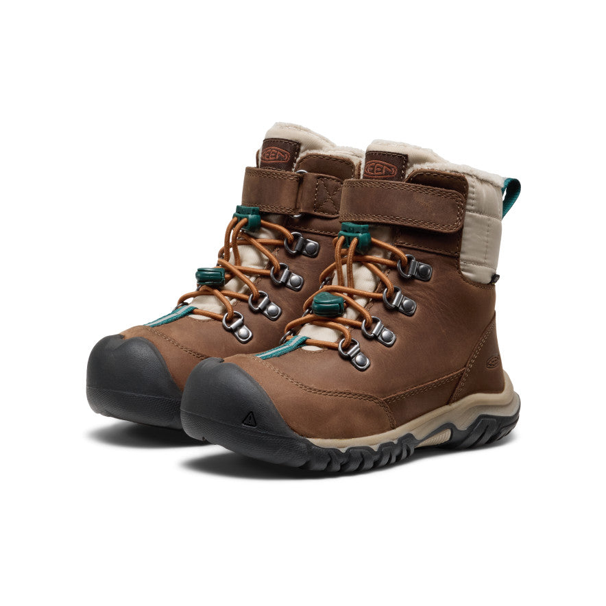 Little Kids' Kanibou Waterproof Winter Boot Dark Earth/Roasted Pecan - Image 2