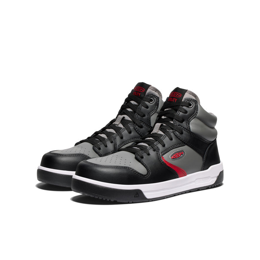 Men's Overton Mid Work Shoe (Carbon Toe) Steel Grey/Black - Image 2