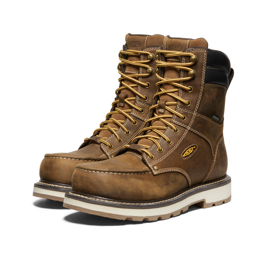 Men's Cincinnati 8" Waterproof 90° Heel Boot (Carbon Toe) Belgian/Sandshell - Image 2