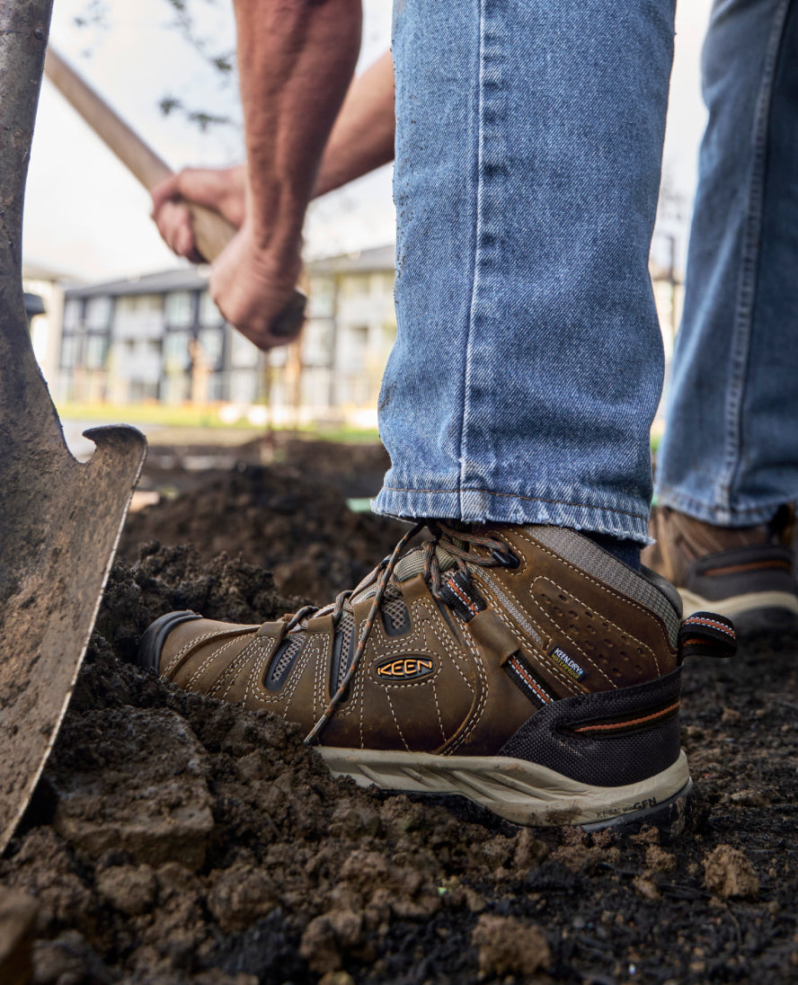 Men's Flint II Waterproof Mid (Soft Toe) Black Olive/Brindle - Image 8