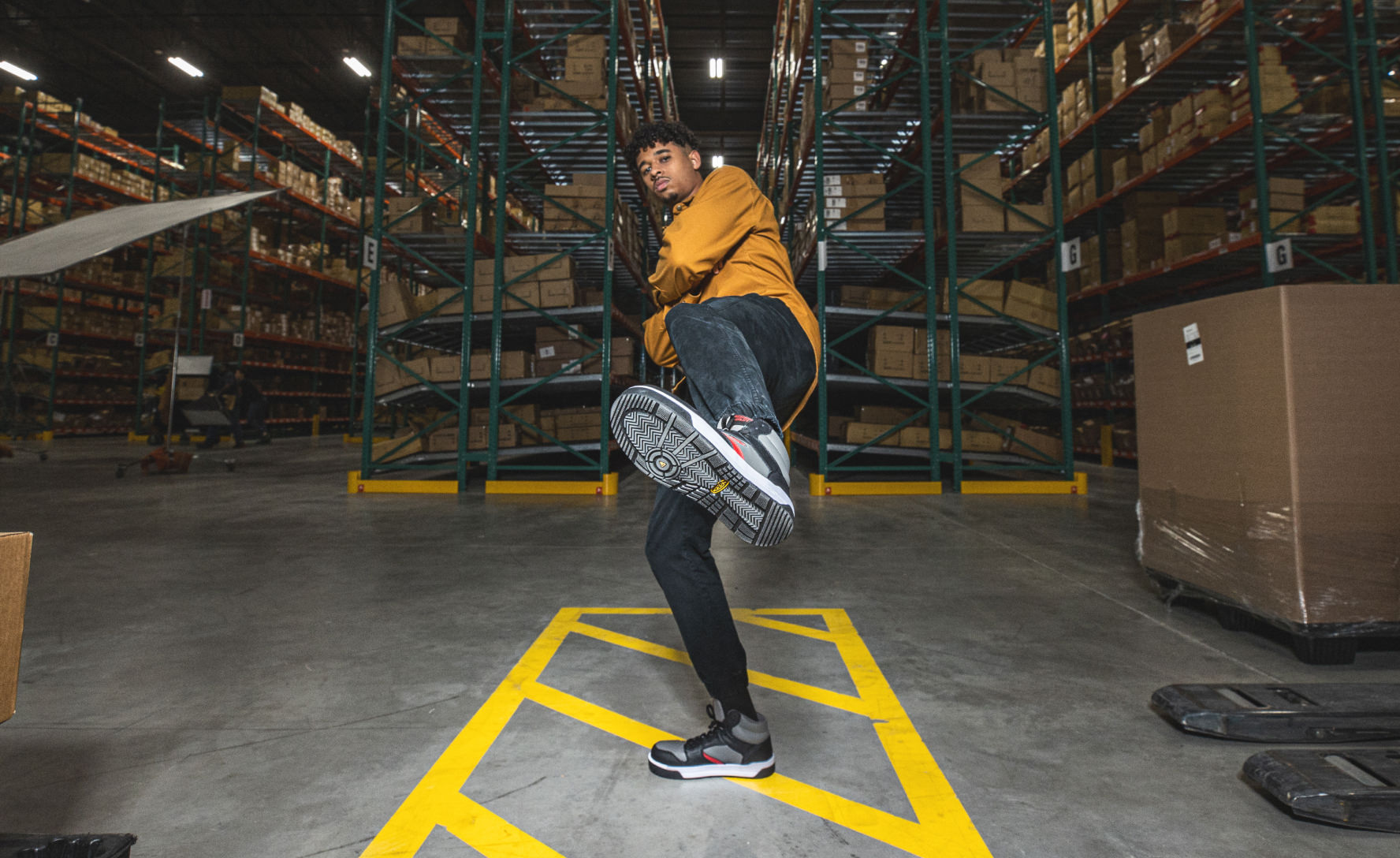 Men's Overton Mid Work Shoe (Carbon Toe) Steel Grey/Black - Image 8