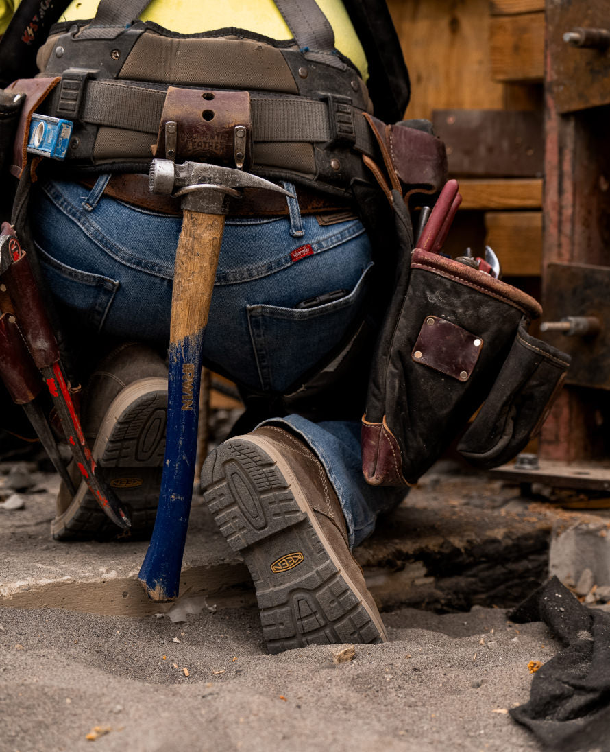 Men's San Jose 6" Waterproof 90° Heel Boot (Aluminum Toe) Bison/Black - Image 8