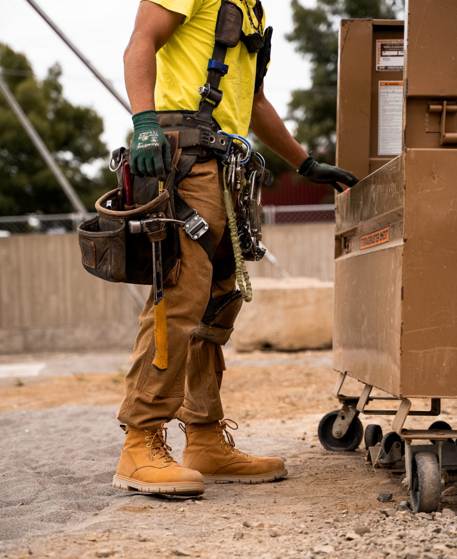 Men's San Jose 6" Waterproof 90° Heel Boot (Soft Toe) Bistre/Gum - Image 9