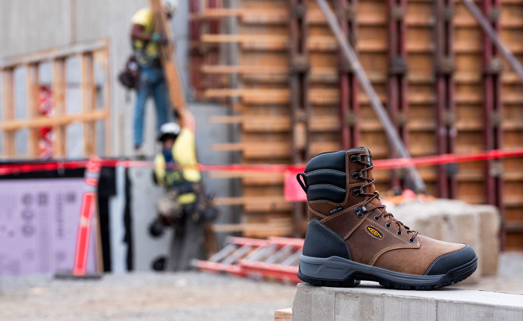 Men's Evanston 8" Insulated Waterproof Boot (Soft Toe) Bison/Black - Image 7