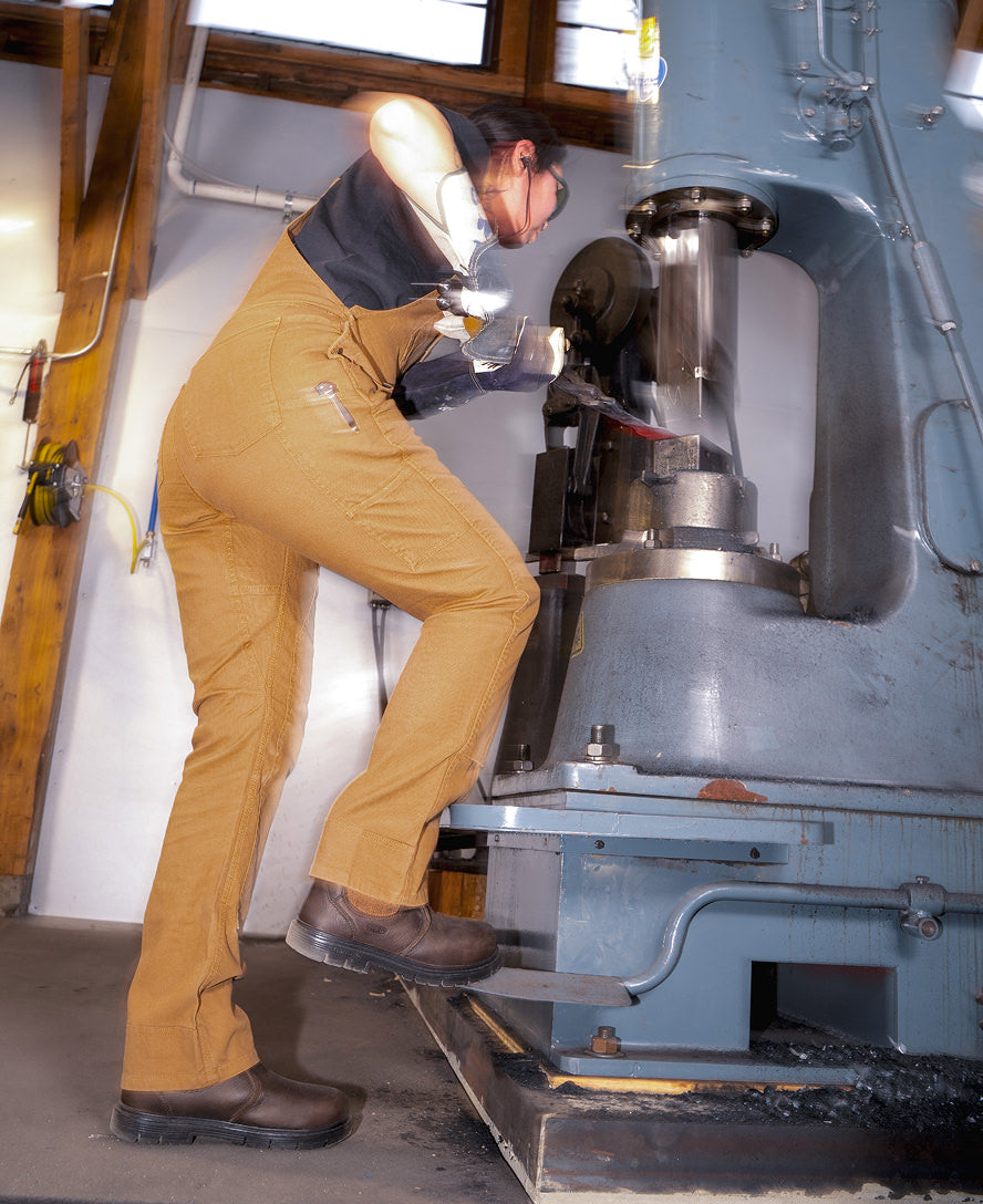 Women's San Jose Chelsea 90° Heel Boot (Aluminum Toe) Cascade Brown/Black - Image 8