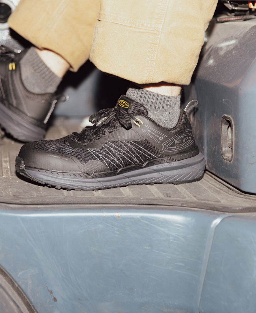 Men's Speedworks Work Sneaker (Carbon Toe) Black/Steel Grey - Image 8