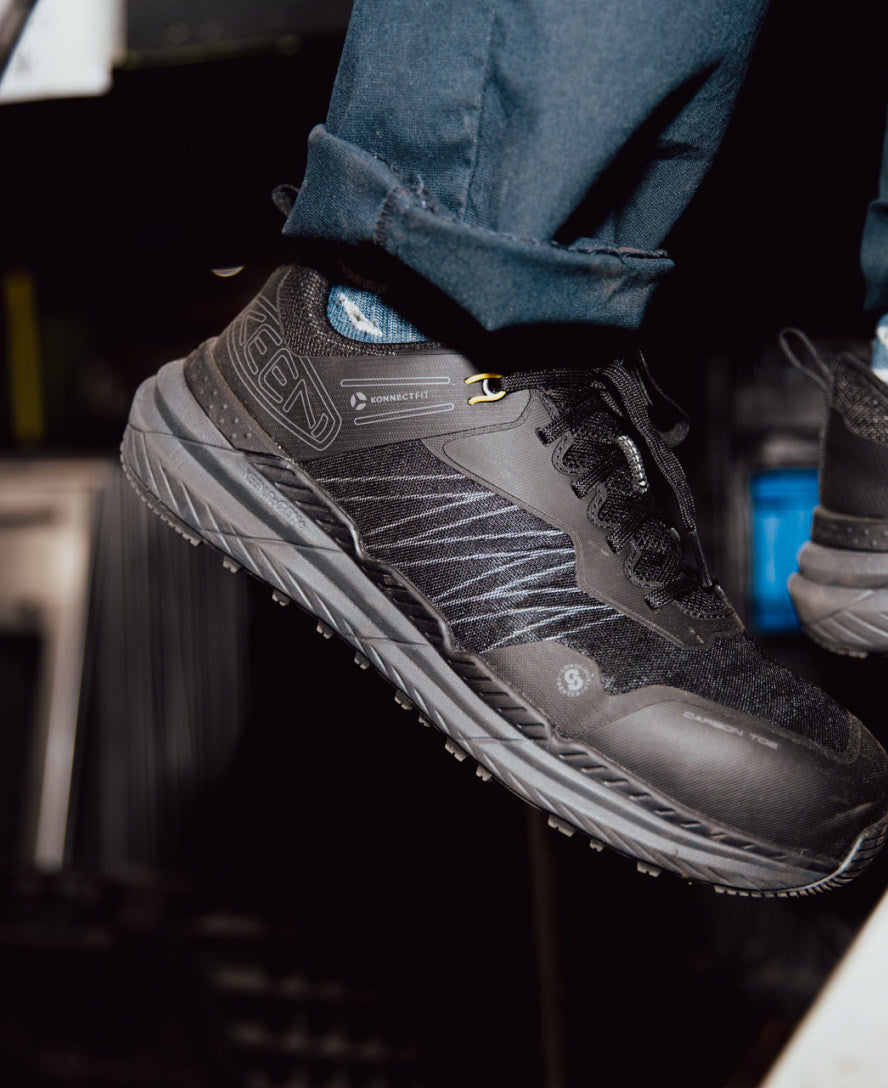 Men's Speedworks Work Sneaker (Carbon Toe) Red Ochre/Black - Image 9