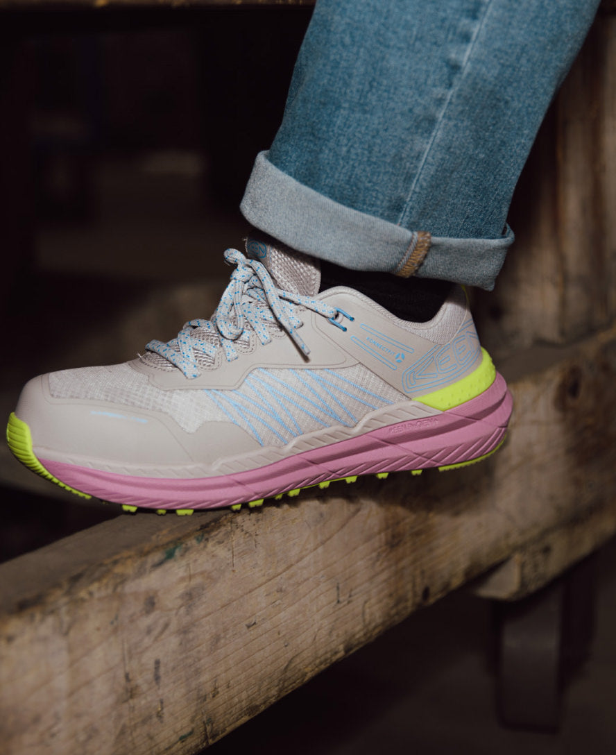 Women's Speedworks ESD Work Sneaker (Carbon Toe) Alloy/Moonlight Mauve - Image 9