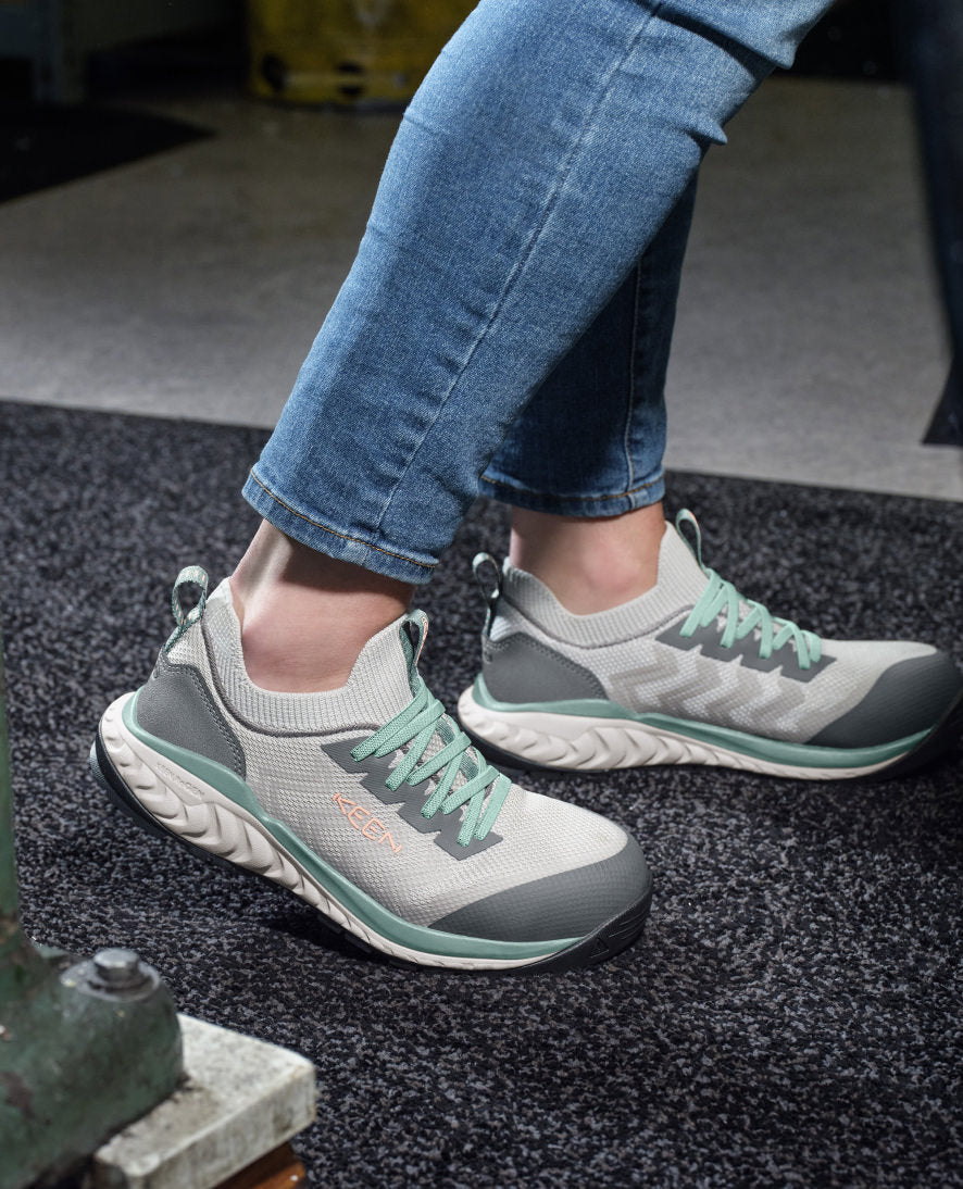 Women's Arvada Shift Work Sneaker (Carbon Toe) Steel Grey/Granite Green - Image 8