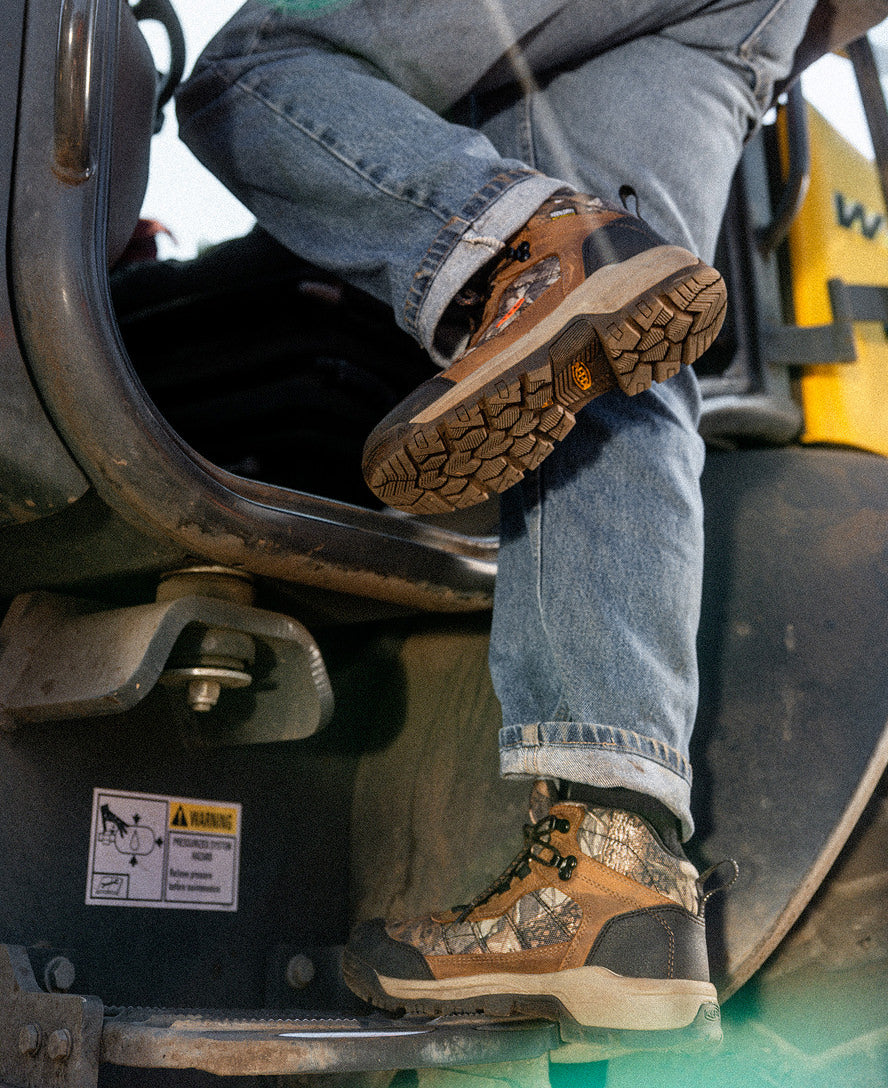 Men's Skokie Waterproof Work Boot (Soft Toe) Camo/Black - Image 8