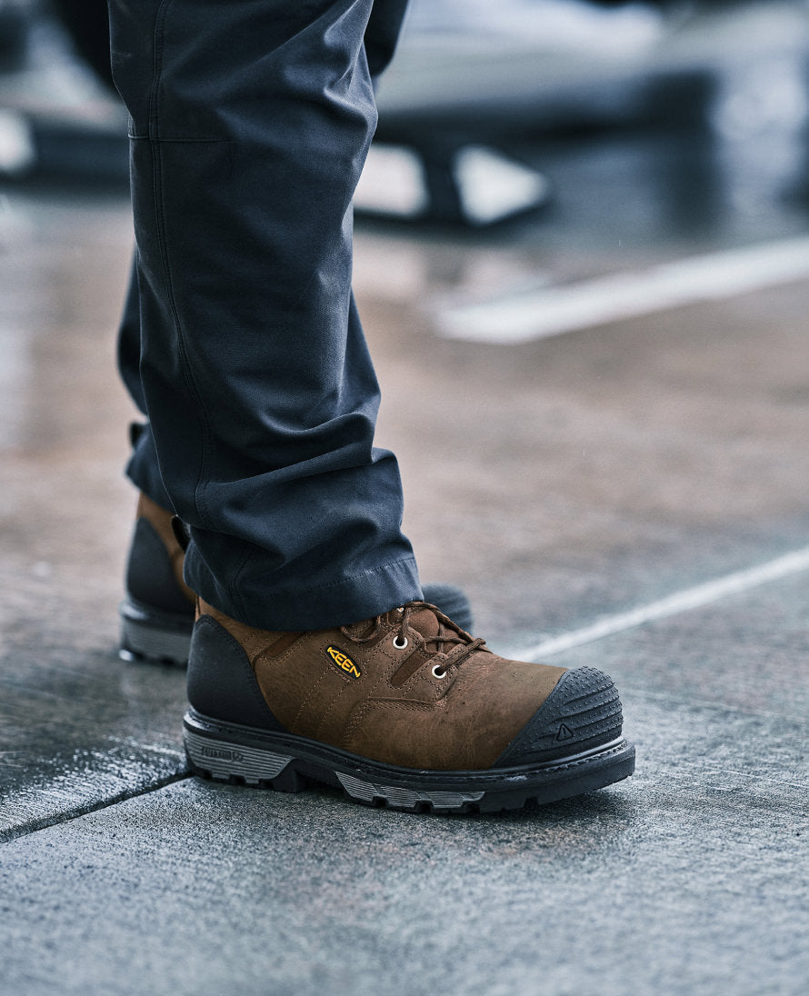 Men's Camden 8" Insulated Waterproof Boot (Carbon Toe) Leather Brown/Black - Image 9