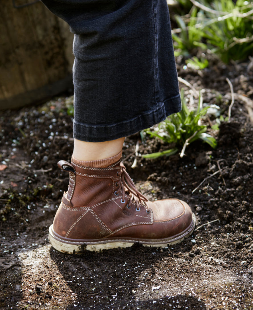 Women's San Jose 6" Boot (Soft Toe) Gingerbread/Off White - Image 7