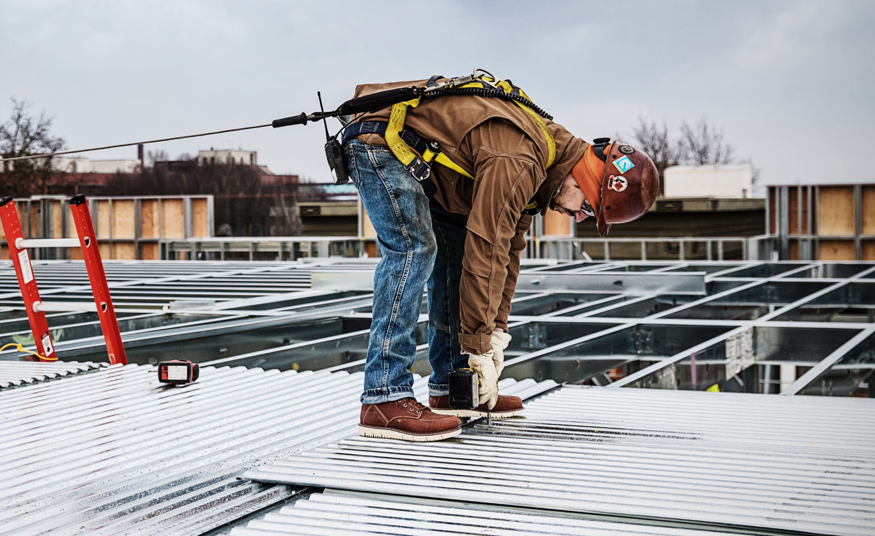 Men's San Jose 6" Boot (Soft Toe) Gingerbread/Off White - Image 6