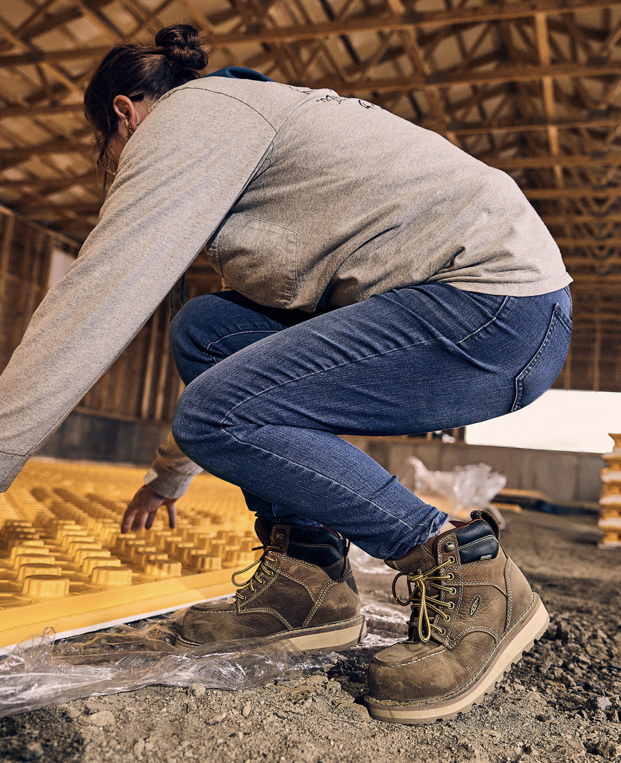 Women's Cincinnati 6" Waterproof Boot (Carbon Toe) Belgian/Sandshell - Image 8