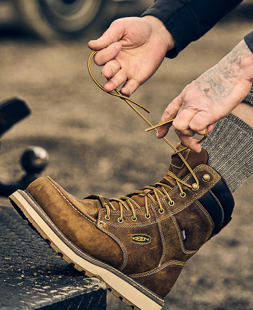 Men's Cincinnati 8" Waterproof Boot (Carbon Toe) Belgian/Sandshell - Image 7