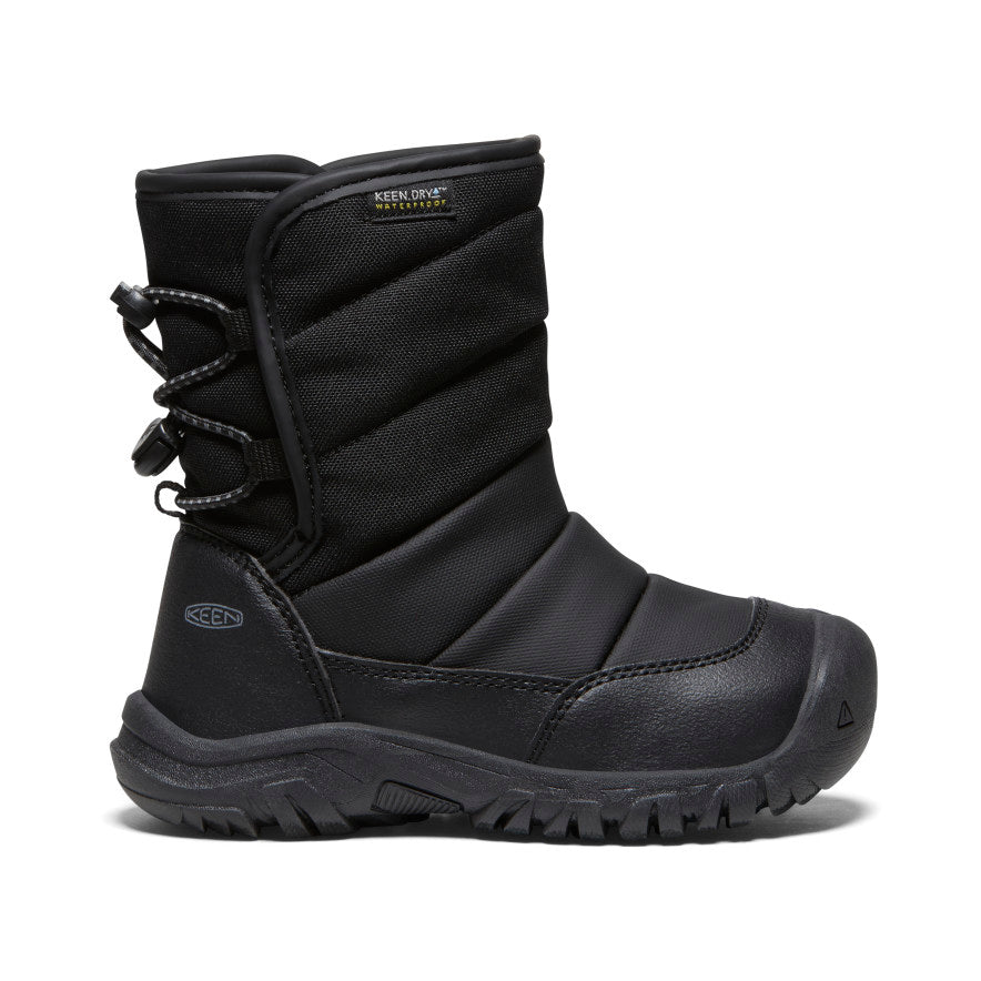 Little Kids' Puffrider Waterproof Winter Boot Black/Steel Grey