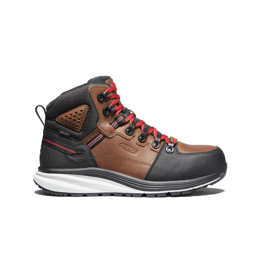 Men's Red Hook Waterproof Boot (Carbon Toe) Tobacco/Black