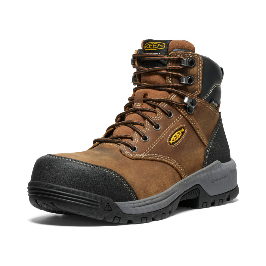 Men's Evanston 6" Waterproof Boot (Carbon Toe) Bison/Black - Image 3
