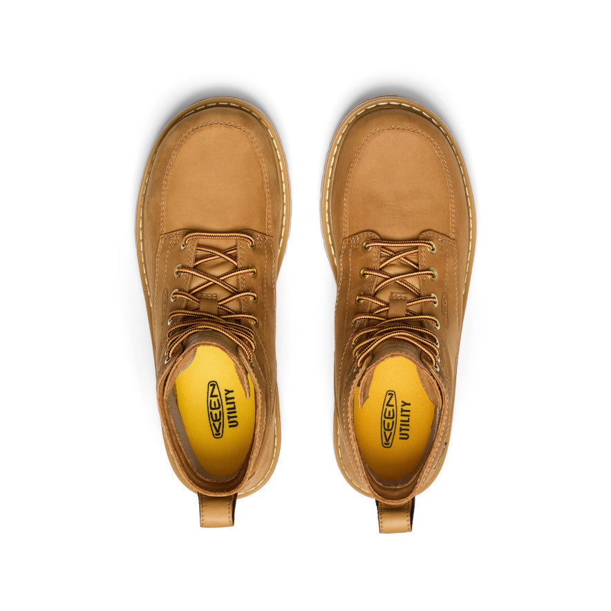 Men's San Jose 6" Waterproof 90° Heel Boot (Soft Toe) Bistre/Gum - Image 4