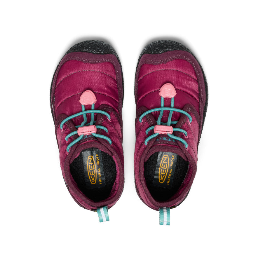 Little Kids' Howser II Waterproof Chukka Beaujolais/Pool Blue - Image 4